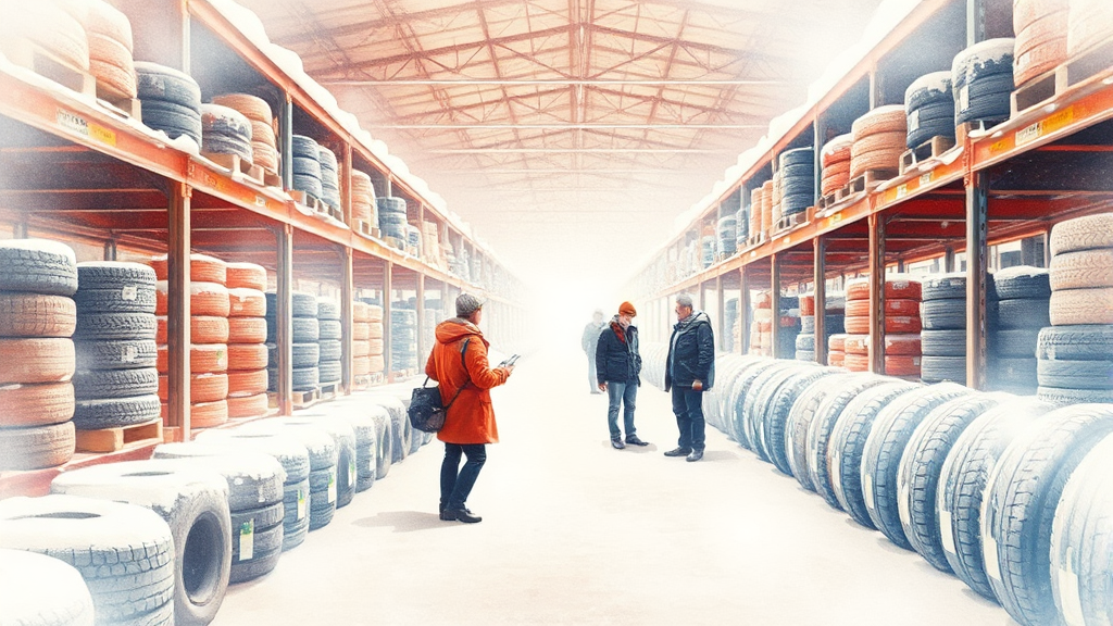 윈터 타이어 보관료는 얼마일까? (watercolor 스타일)