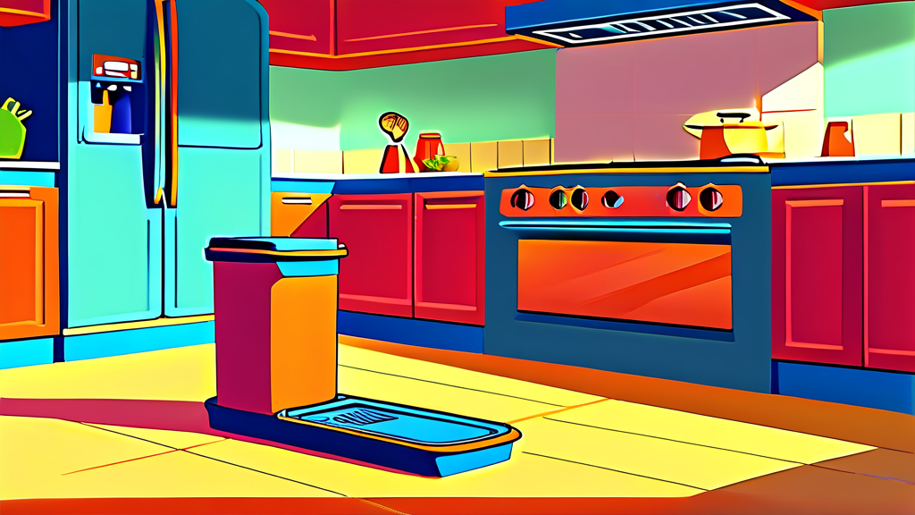 주방 쓰레기통: 냄새 걱정 끝! 기능별 추천 (cartoon 스타일)