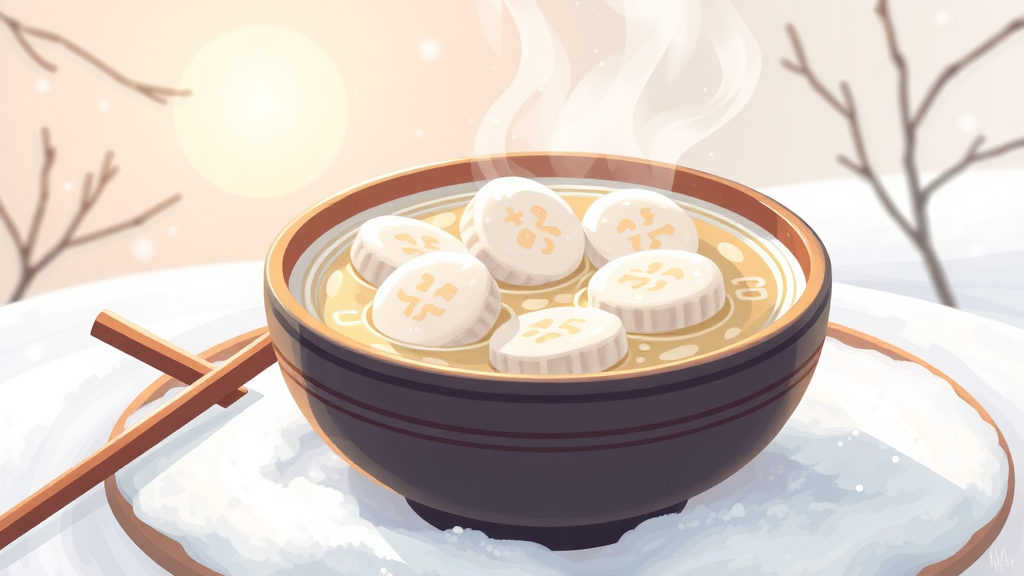 떡국 레시피와 의미 알아보기 (illustration 스타일)