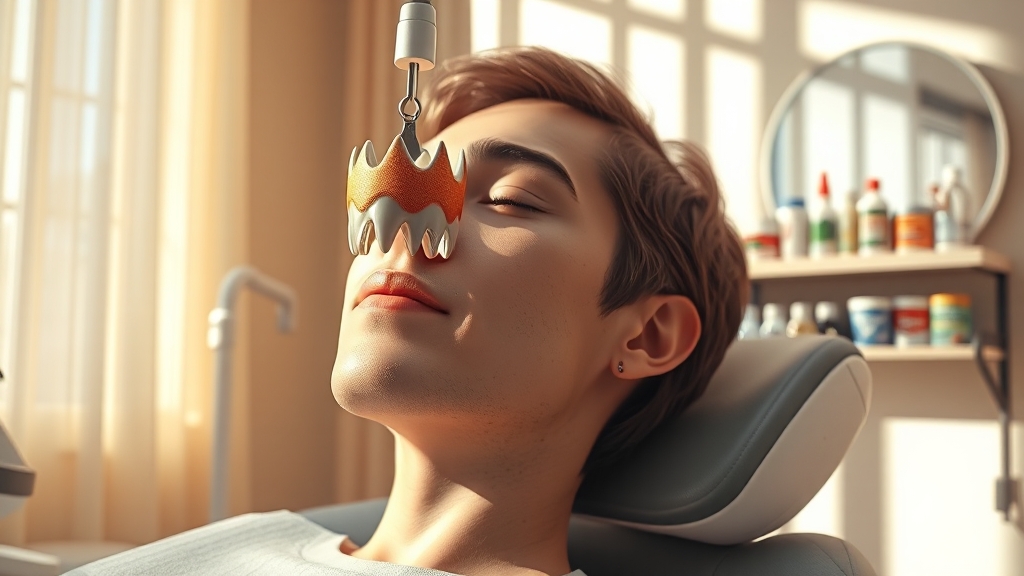 크라운 치료 후 통증, 어떻게 관리해야 할까? (realistic 스타일)