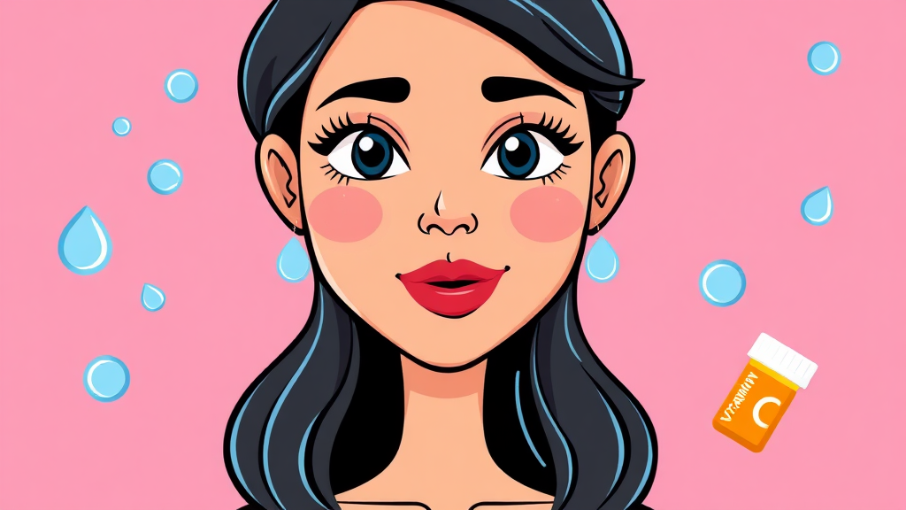 콜라겐 제품 선택 기준 (cartoon 스타일)