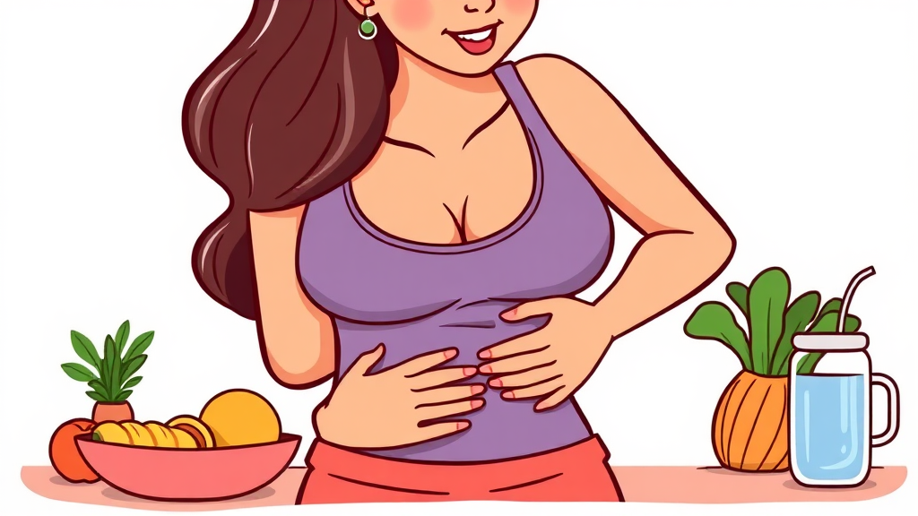 장이 꼬이는 느낌, 생활 습관으로 예방하자 (cartoon 스타일)