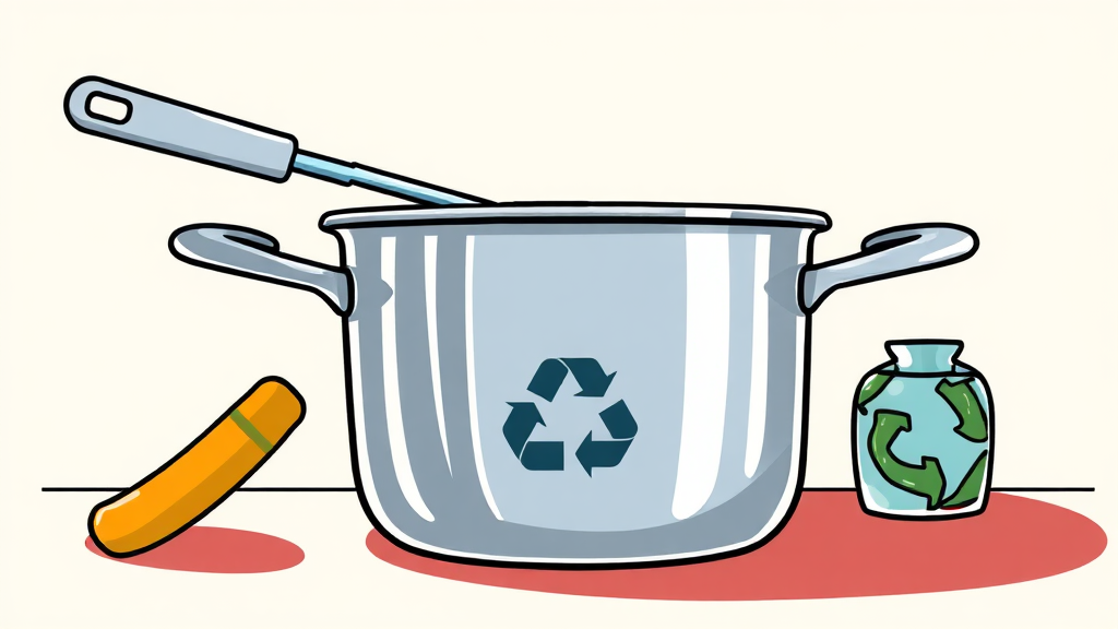 분리수거 전 재질 확인 및 준비사항 (cartoon 스타일)