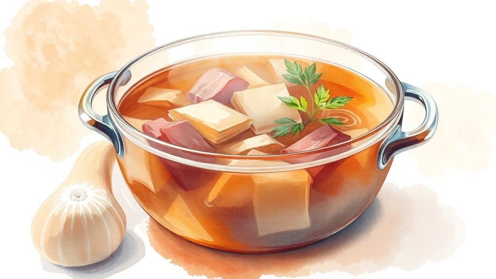 소고기 육수 만들기 (watercolor 스타일)