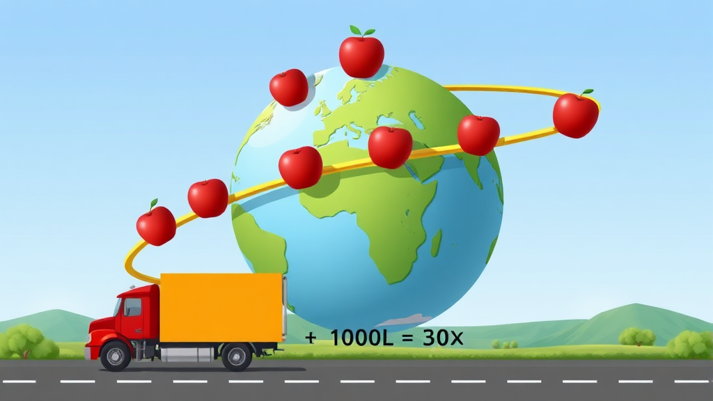 푸드마일리지, 어떻게 계산할까요? (realistic 스타일)