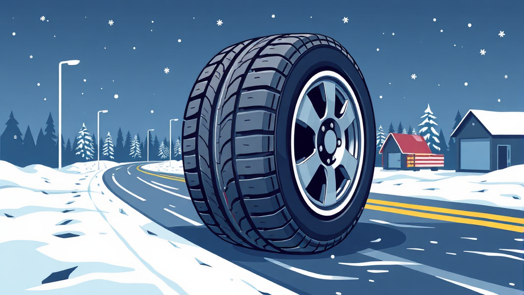 윈터 타이어 유지 및 관리 (illustration 스타일)