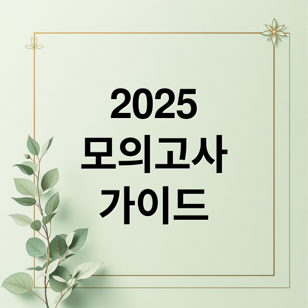 2025
모의고사
가이드 (2025년 모의고사 신청)
