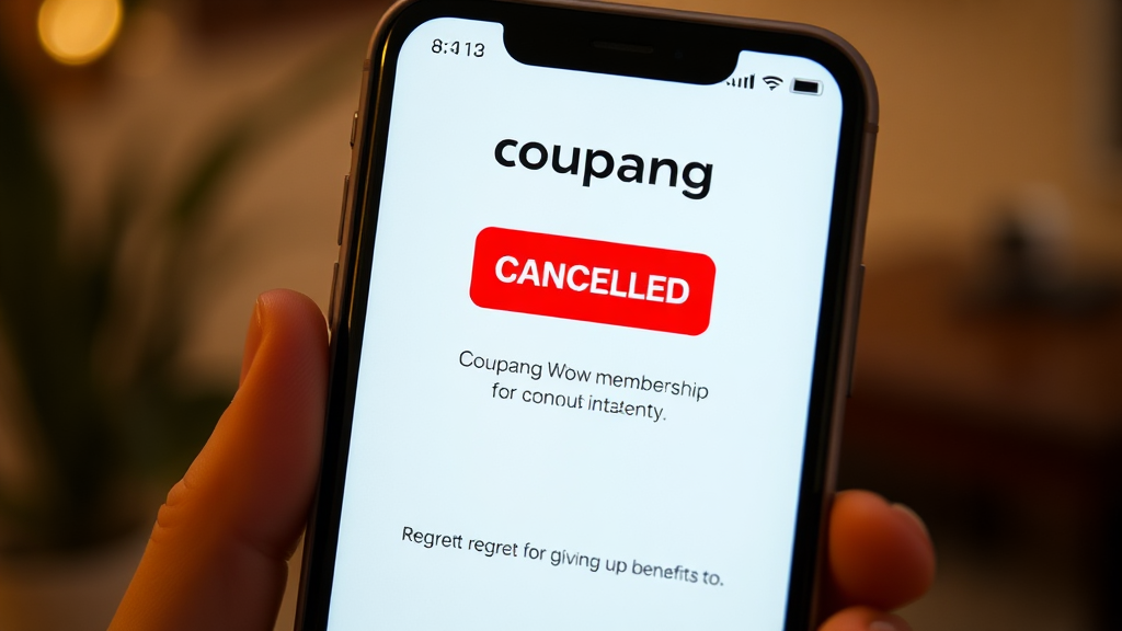 와우 멤버십 해지 방법 (앱) (realistic 스타일)