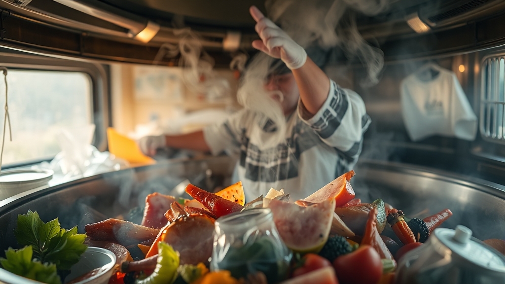 악취 원인 파악 (realistic 스타일)