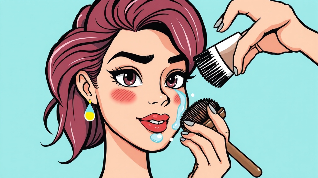 메이크업 후 관리법 (cartoon 스타일)