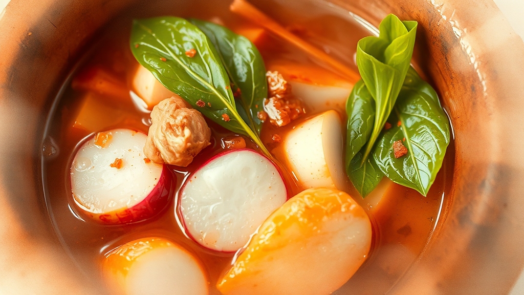 갓김치, 재료는 무엇이 필요할까? (watercolor 스타일)