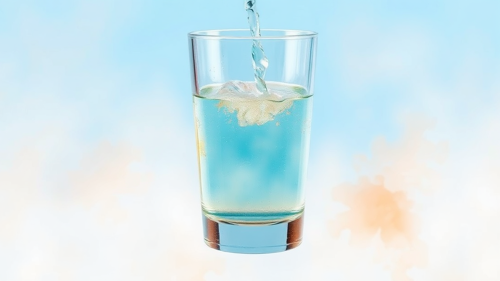 통풍에 좋은 음식: 수분 섭취 (watercolor 스타일)