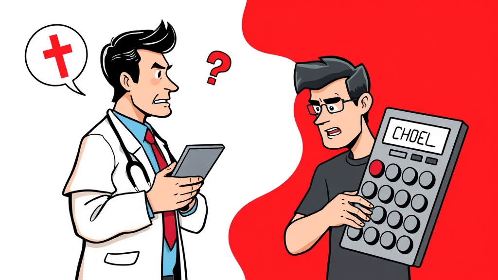 의료계 vs 보험사, 입장 차이는? (cartoon 스타일)