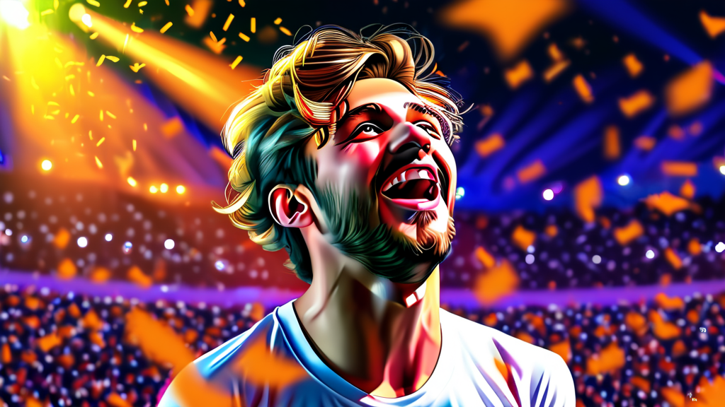 지난 콘서트 투어 ‘탁쇼4’의 뜨거운 열기 (realistic 스타일)