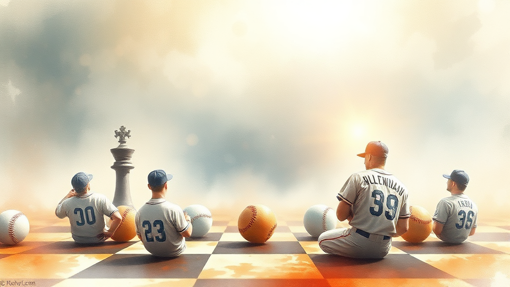 WBC 관전 핵심: 투구수 제한과 함께 즐기는 야구 (watercolor 스타일)