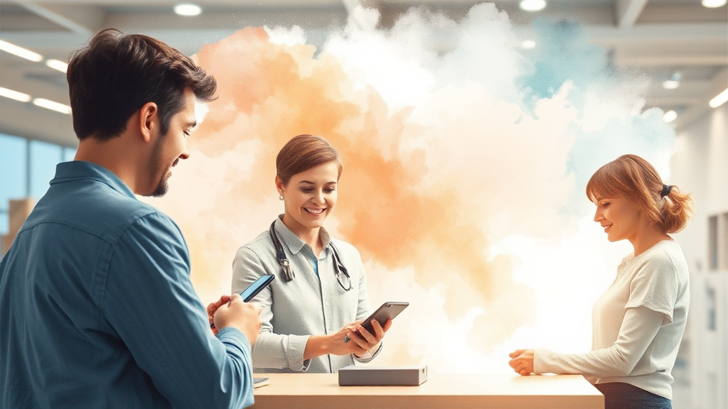 서비스센터 예약 방법 (watercolor 스타일)