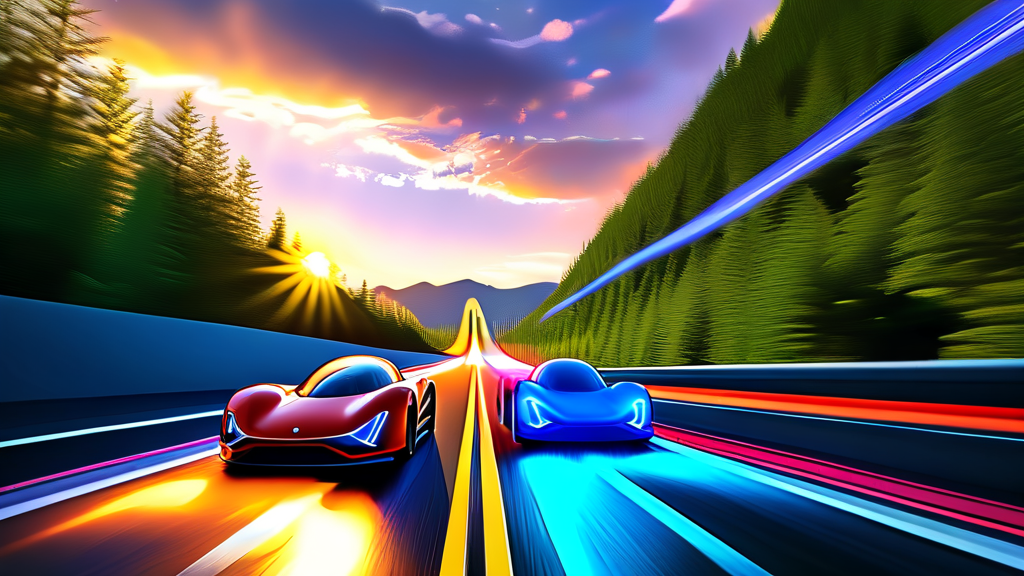 기술 발전: AI와 반도체의 미래 성장 기대 (realistic 스타일)