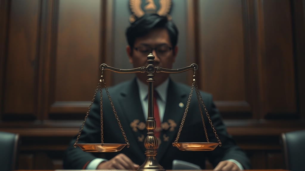 검찰 항소 포기의 의미 (realistic 스타일)
