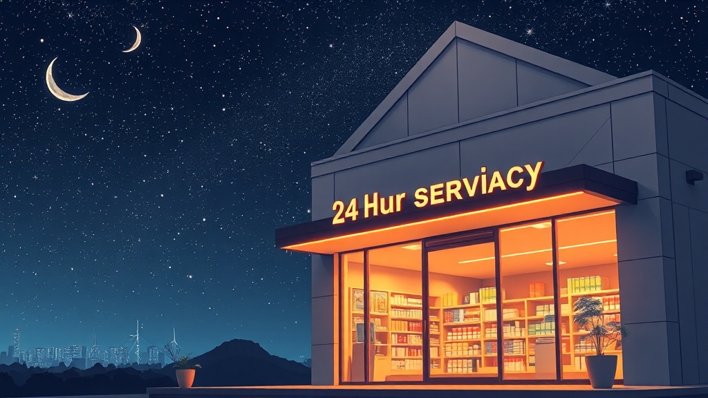 24시 약국이란? (illustration 스타일)