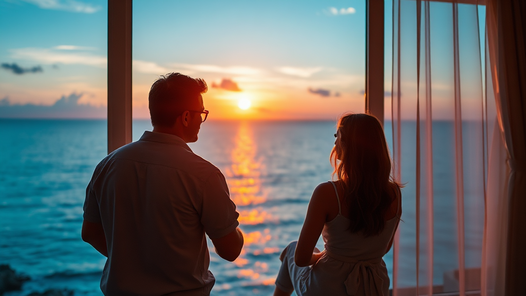 객실 선택 꿀팁 (realistic 스타일)