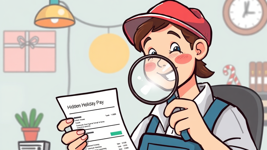 월급에 주휴수당 포함? 주의사항 (illustration 스타일)