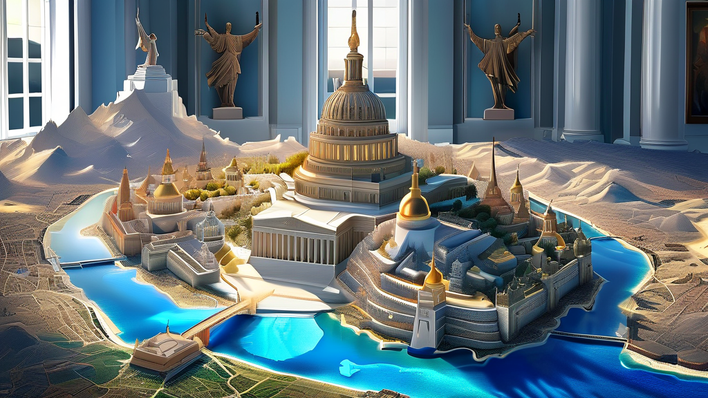 주요 인물 및 사건 하이라이트 (realistic 스타일)