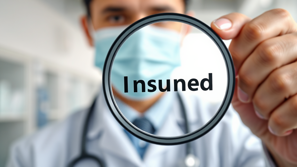 급여 vs 비급여 핵심 차이 (realistic 스타일)