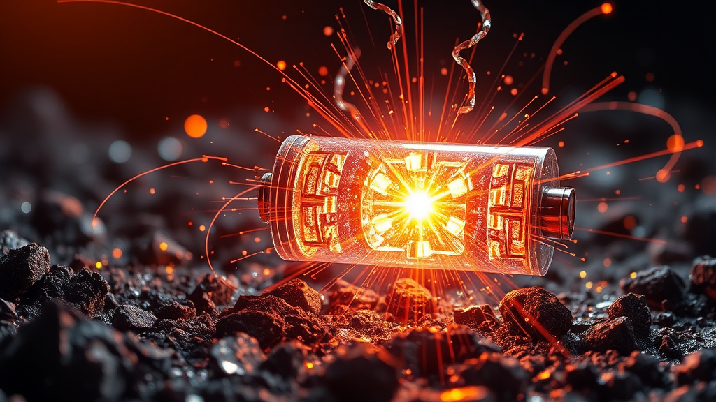 차세대 배터리 기술은? (realistic 스타일)