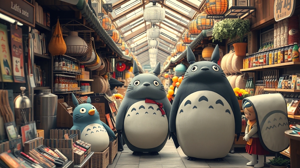 기념품 쇼핑 가이드 (realistic 스타일)