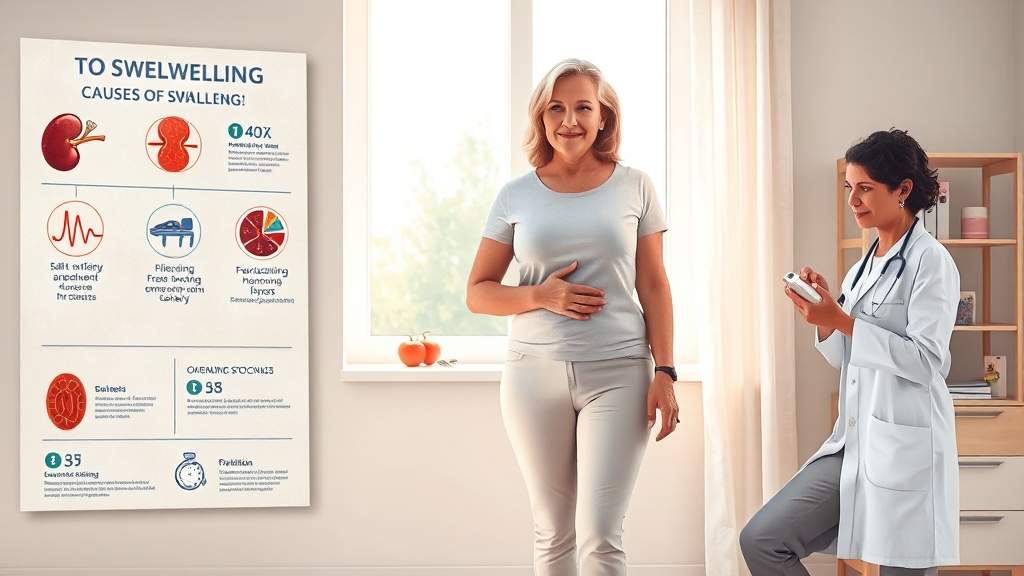 붓기 원인, 무엇일까? (realistic 스타일)