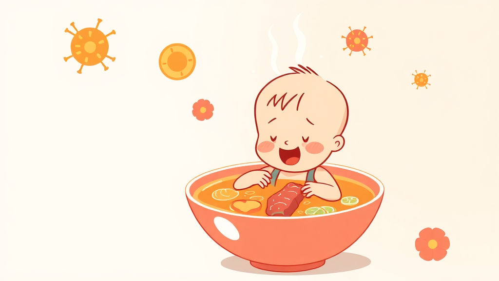 단백질, 면역 세포 생성 지원 (illustration 스타일)