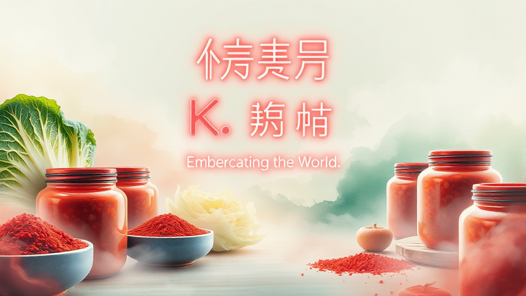 김치 산업, 미래는? (watercolor 스타일)