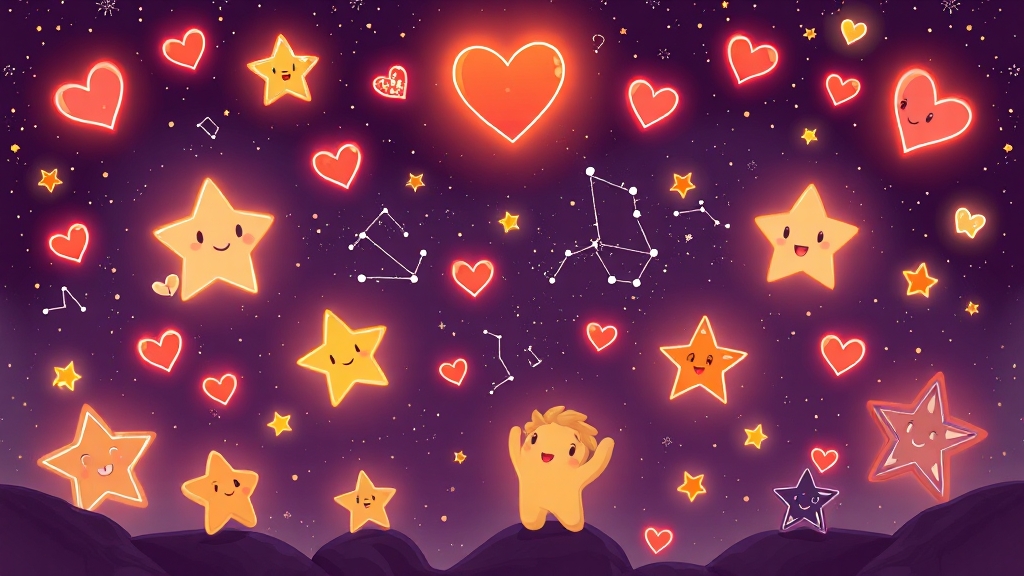 별자리별 연애 스타일 (cartoon 스타일)