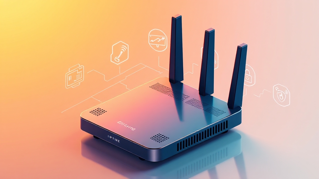 공유기 펌웨어 업그레이드 및 설정 (illustration 스타일)