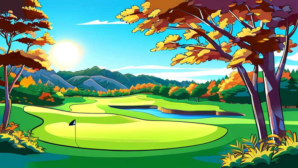 5월, 골프존카운티 사천CC에서 즐기는 36홀 라운딩 (cartoon 스타일)