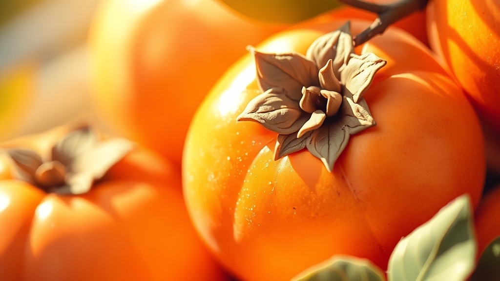 홍시 숙성 시 주의사항 (watercolor 스타일)