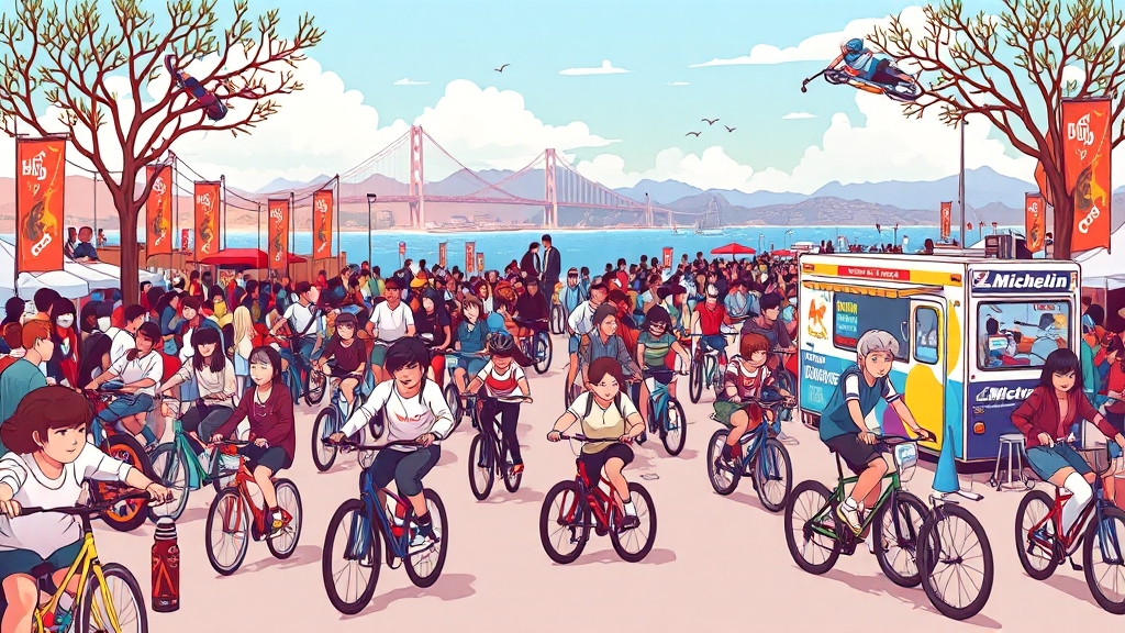 주변 관광지 및 부대 행사 (cartoon 스타일)