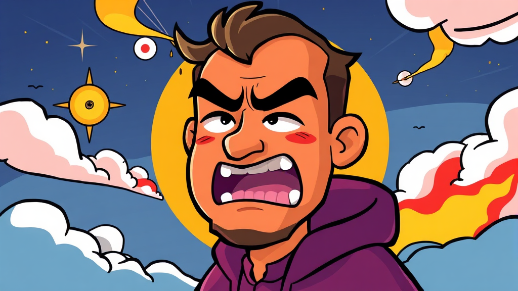 전문가의 도움과 꾸준한 노력으로 분노 극복하기 (cartoon 스타일)