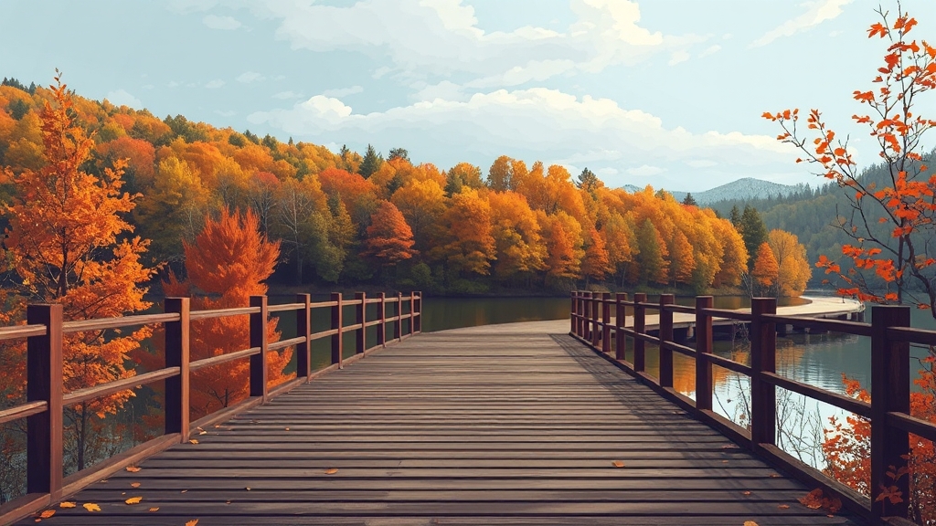 물빛거닐길: 특별한 경험 (illustration 스타일)