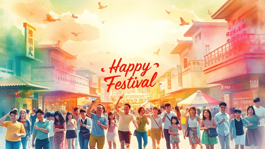 2025년 6월, 행복한 축제! (watercolor 스타일)