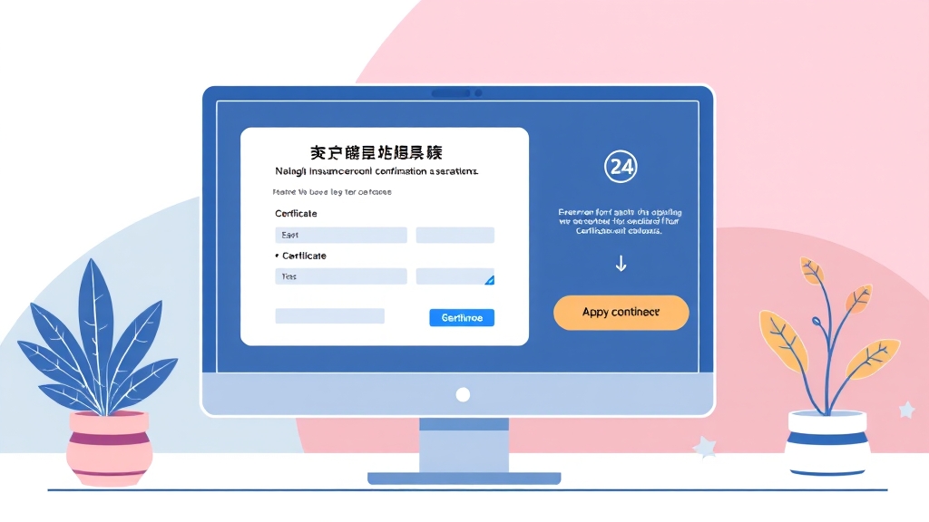 발급 절차 상세 안내 (illustration 스타일)