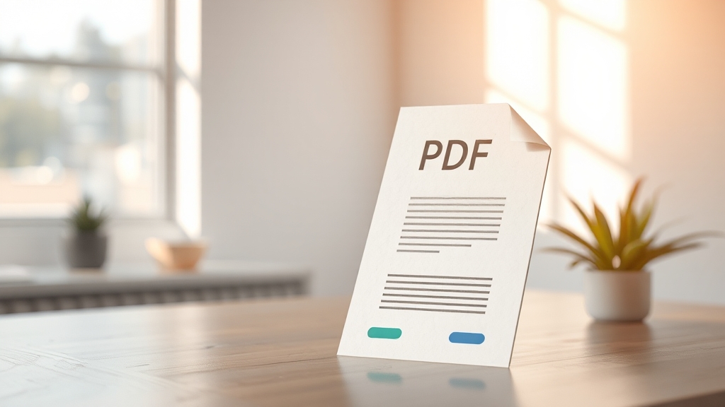 이제 PDF 용량 걱정은 끝! (realistic 스타일)