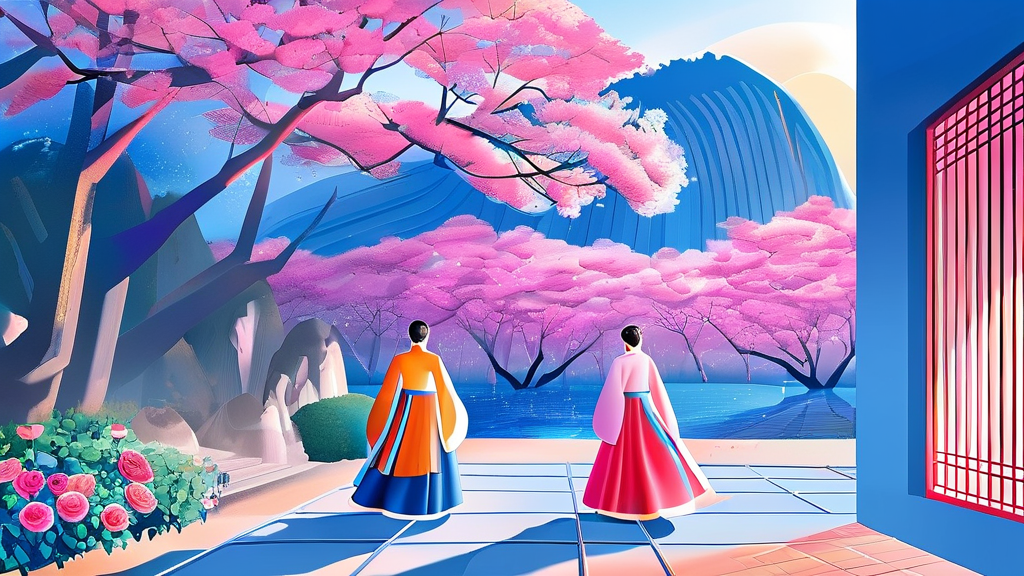 인기 국내 여행지 BEST 5 (illustration 스타일)