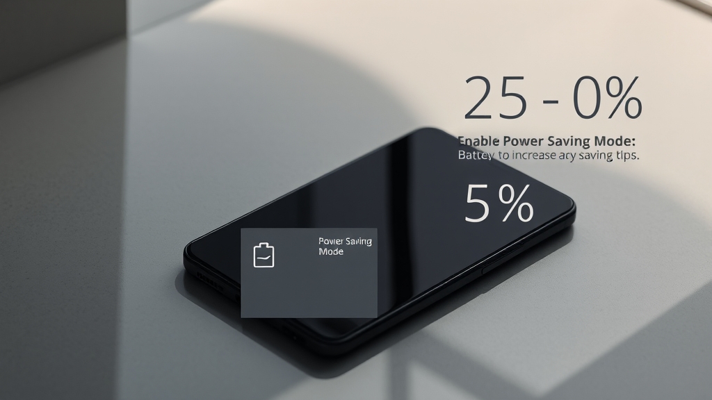 배터리 수명 연장 꿀팁 (realistic 스타일)