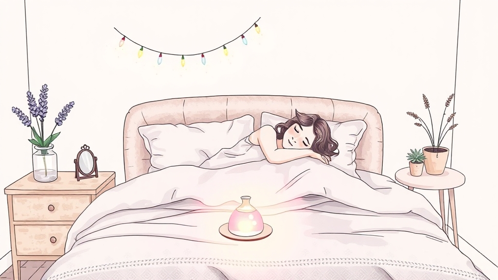 디퓨저 선택 가이드: 향, 브랜드, 용도 (illustration 스타일)