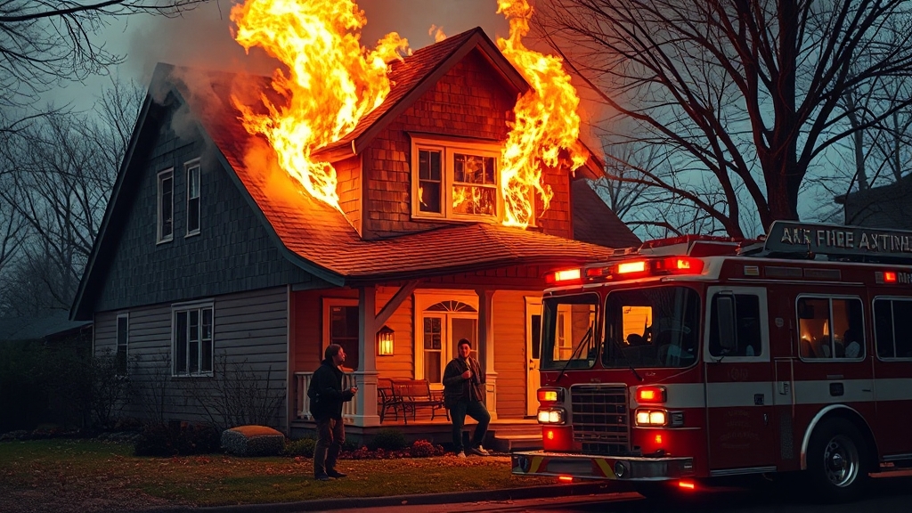 화재보험, 왜 필요할까요? (realistic 스타일)