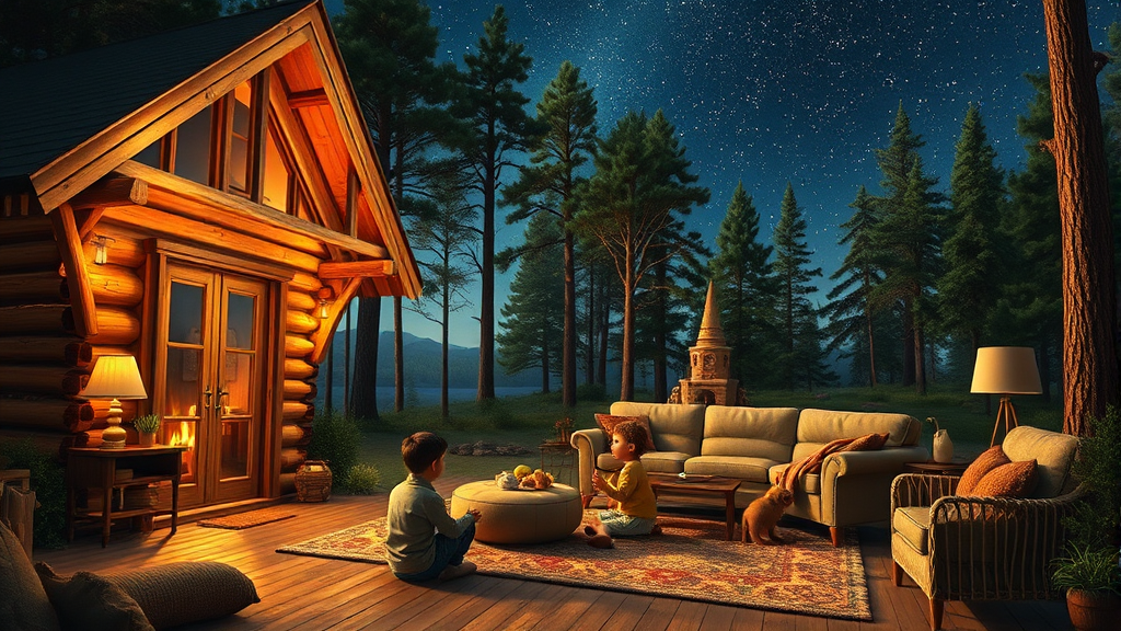 숙소 유형 및 시설 정보 (realistic 스타일)