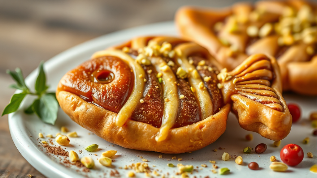 두바이 붕어빵 등장 배경 (realistic 스타일)