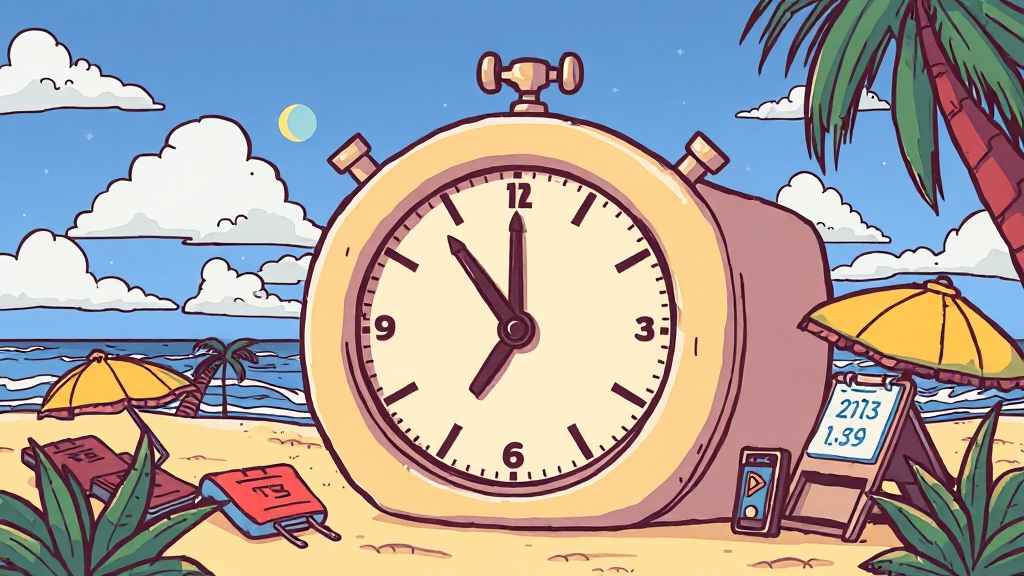 미사용 연차 보상 (cartoon 스타일)