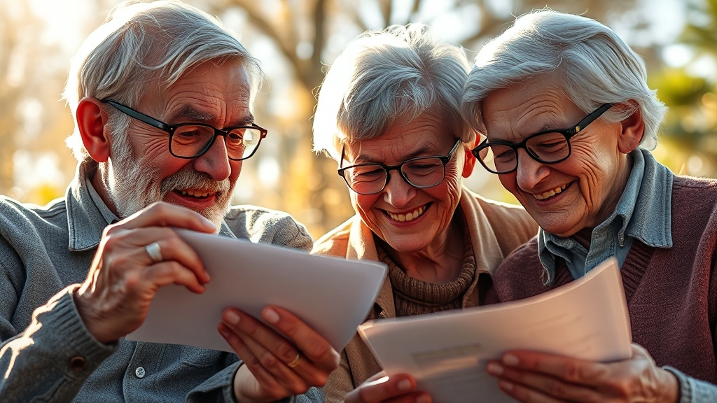 노령연금 및 기초연금 신청 (realistic 스타일)